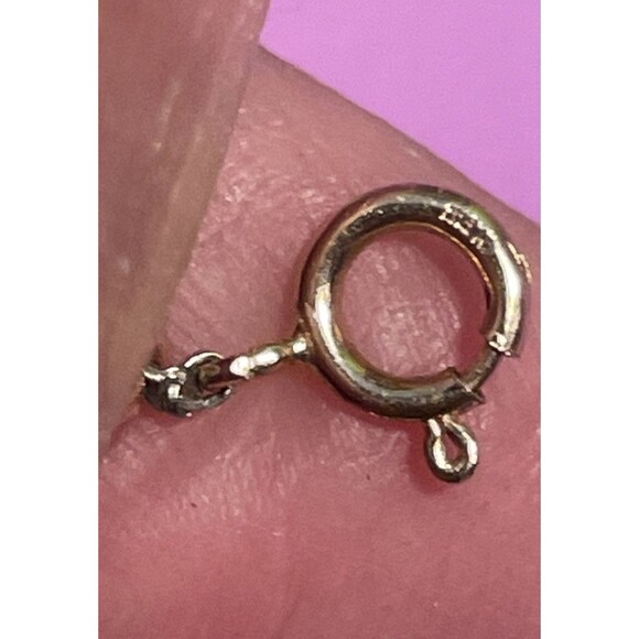 Natural Green Nephrite Jade and 14k Gold Bracelet, 7 3/4 Inches - Picture 4 of 7